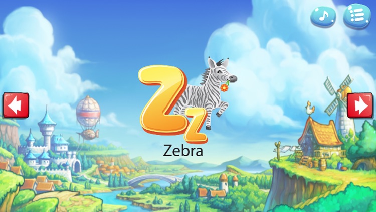 Animal A To Z coloring book - Words Alphabet screenshot-3