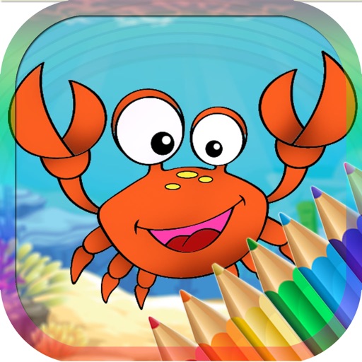 Cute Sea Animals Coloring for kids & Toddlers icon