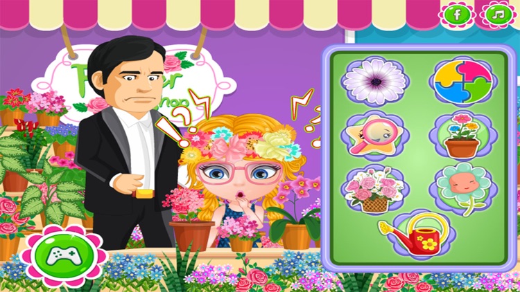 Flower Shop Girl - Games for girls free screenshot-4