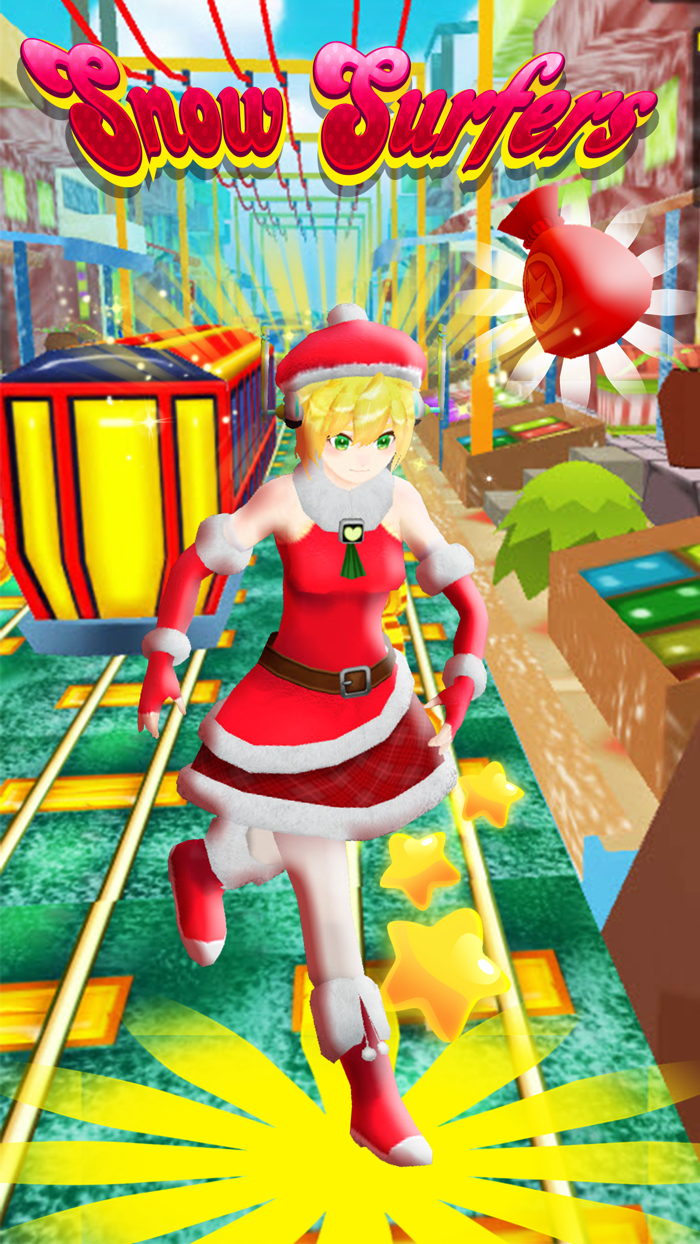 Christmas Run - Snow Princess Train Surfers