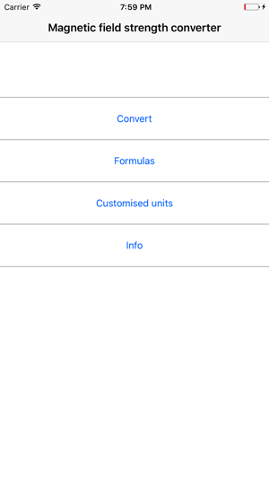 Magnetic field strength converter