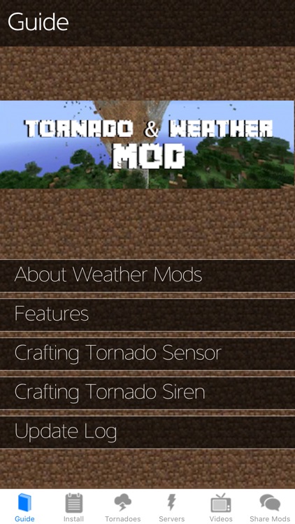 Tornado Reality Mod for Minecraft PC Edition