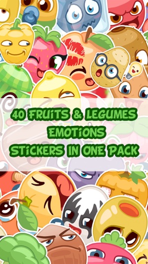 Fruits & Legumes Emotions Stickers Pack(圖4)-速報App