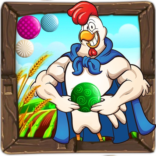 Chicken Bubble Shooter Farm : Chicken hero iOS App