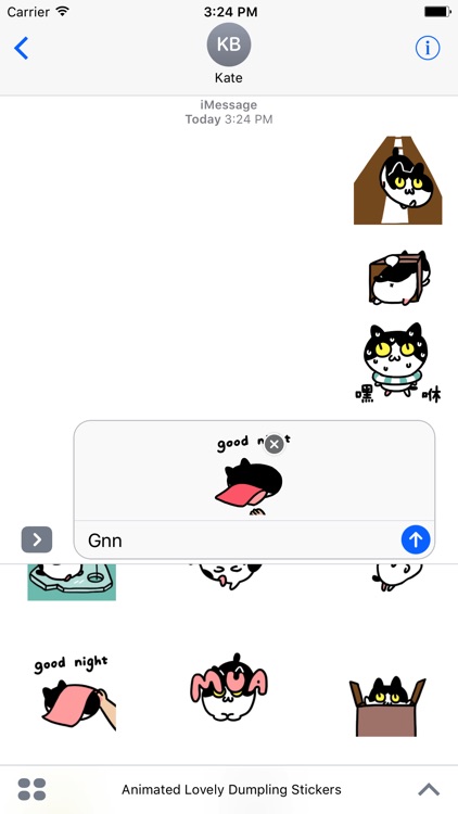 Animated Lovely Dumpling Stickers For iMessage