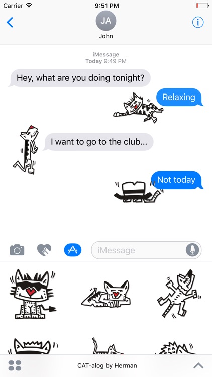 Cat-alog by Herman - Funny Pop Art Stickers