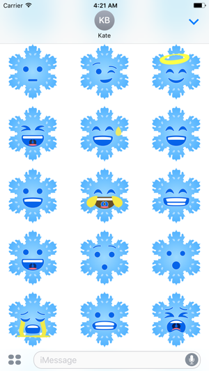 Christmas Snowflakes Stickers(圖4)-速報App