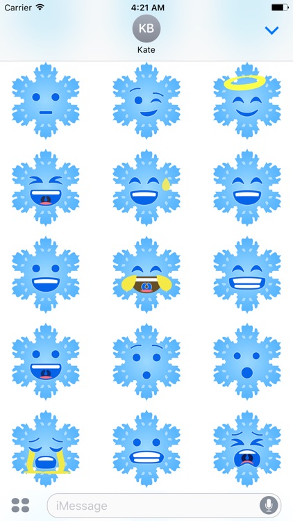 Christmas Snowflakes Stickers screenshot-3