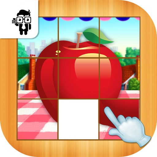 Fruit Slide Puzzle Kids Game icon