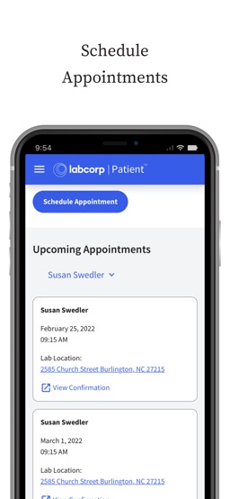 Labcorp | Patient app screenshot