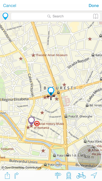 Bucarest on foot : Offline Map Screenshot 2