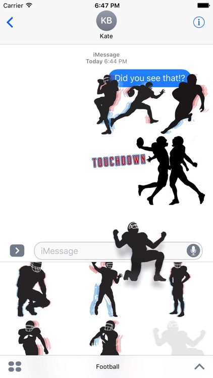 Football Action Stickers