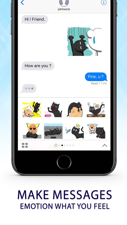 You master Cute Cat Stickers for iMessage