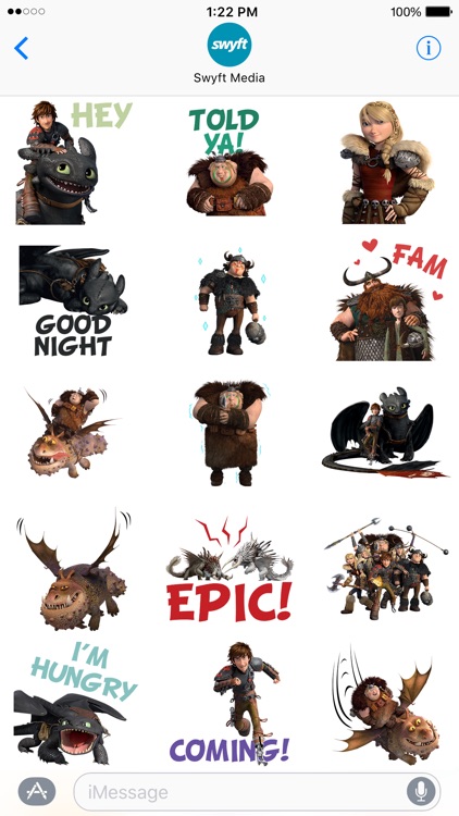 How To Train Your Dragon Stickers by Universal Studios Interactive