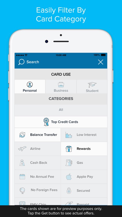 CompareCards™: Credit Card Comparison App