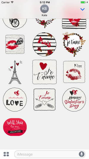 Fall in Love in Paris for iMessage Stickers(圖2)-速報App