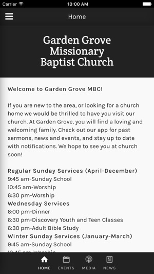 Garden Grove MBC of Prague, OK