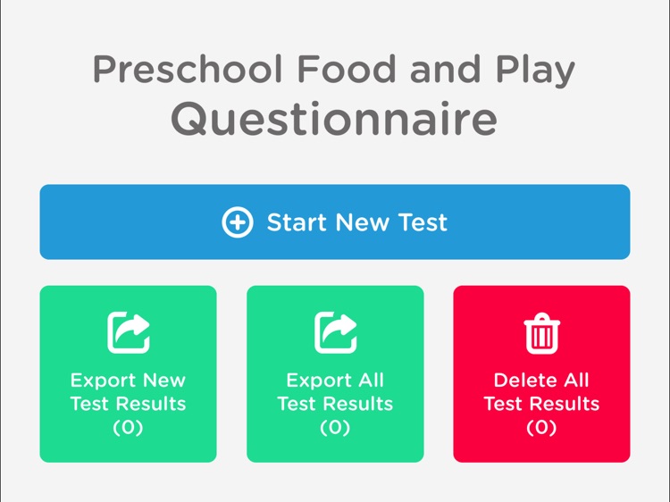 Preschool Food and Play Questionnaire