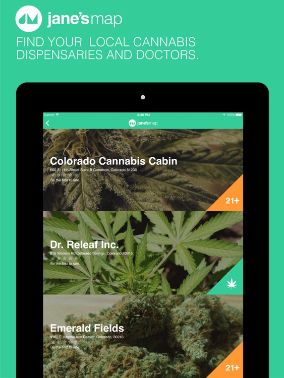 jane's map - find and rate cannabis dispensaries