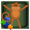 Monkey Animal Puzzle Animated Game For Toddlers