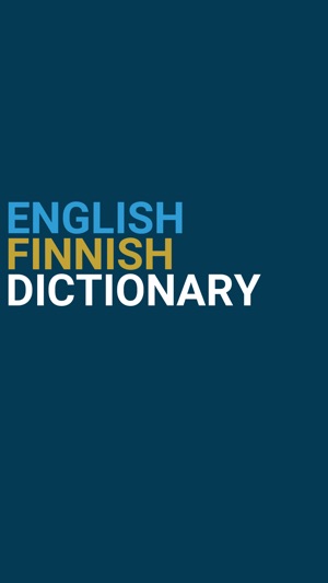 English : Finnish Dictionary