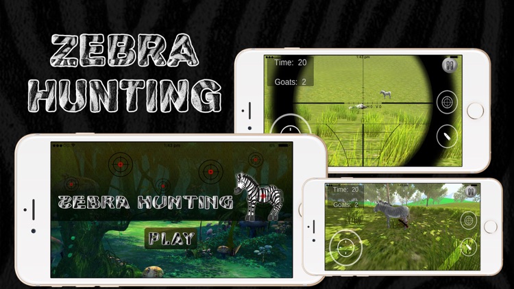 3D Hunting Zebra - Wild Hunter with Sniper