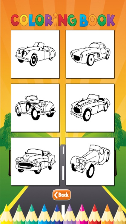 Car Cassic Coloring Book - Activities for Kid screenshot-4