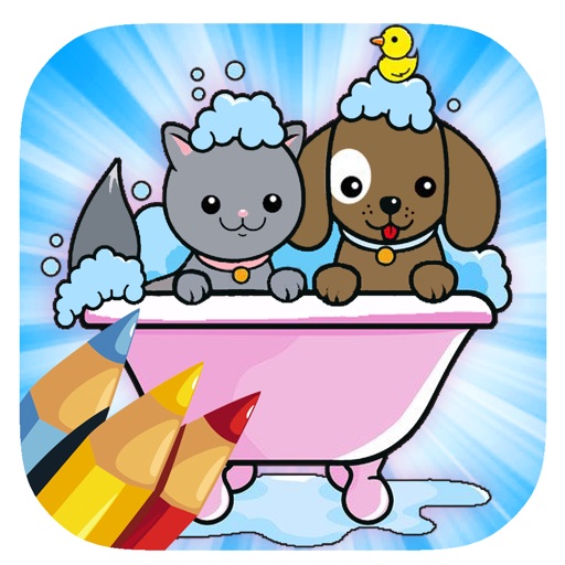 Sponge Animal Game Coloring Book Free For Kids iOS App
