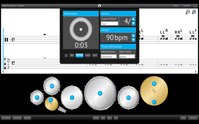 Learn & Practice Drums Music Lessons Exercises(圖4)-速報App