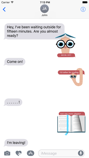 Book Wormy - Animated Stickers(圖5)-速報App