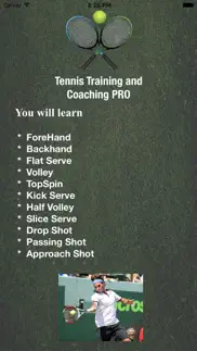 tennis training and coaching pro iphone screenshot 3