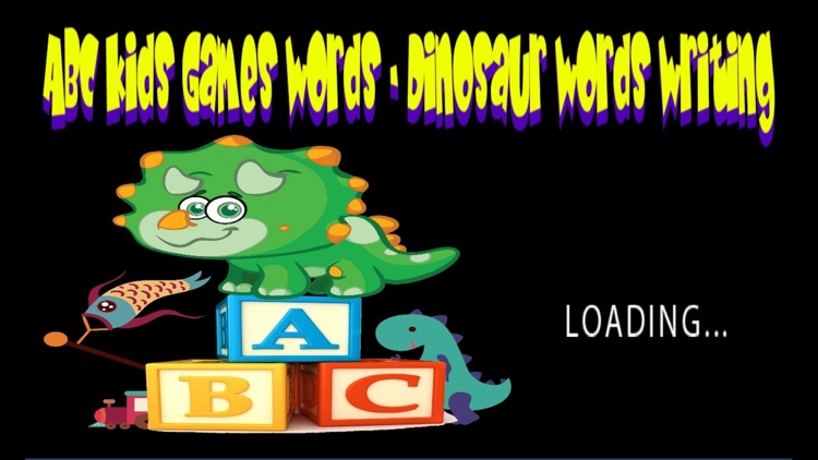 ABC Kids Games Words - Dinosaur Words Writing screenshot-4