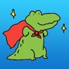 Green Alligator - A Lovely Pet Sticker