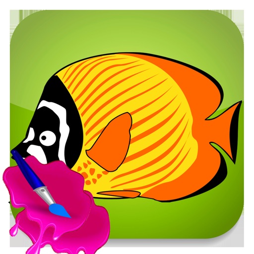 Coloring Book Game Ocean - Zoo For Kids Icon