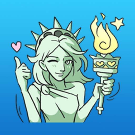 Cosplay The Statue Of Liberty Sticker