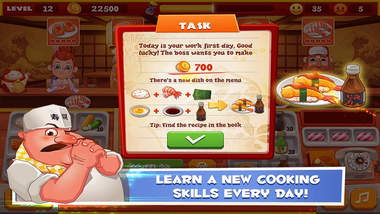 Sushi Restaurant - Be the Chef and Boss