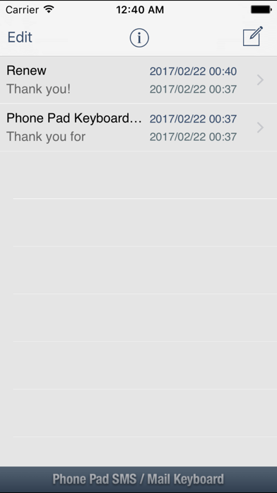 Phone Pad SMS / Mail Keyboard Screenshot 3