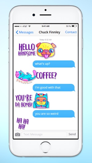 Super Happy Fun Neon Retro Sticker Pack(圖2)-速報App