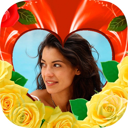 Flowers and landscape photo frames create cards iOS App