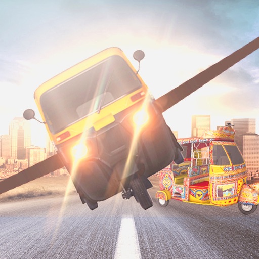 Flying TukTuk Auto Rickshaw Shooter icon