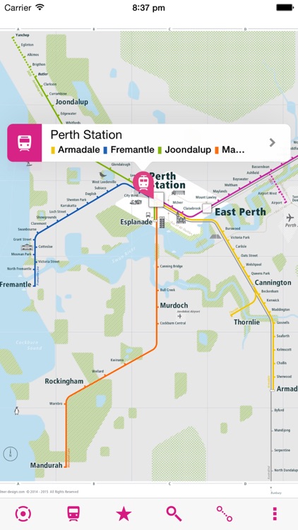 Perth Rail Map