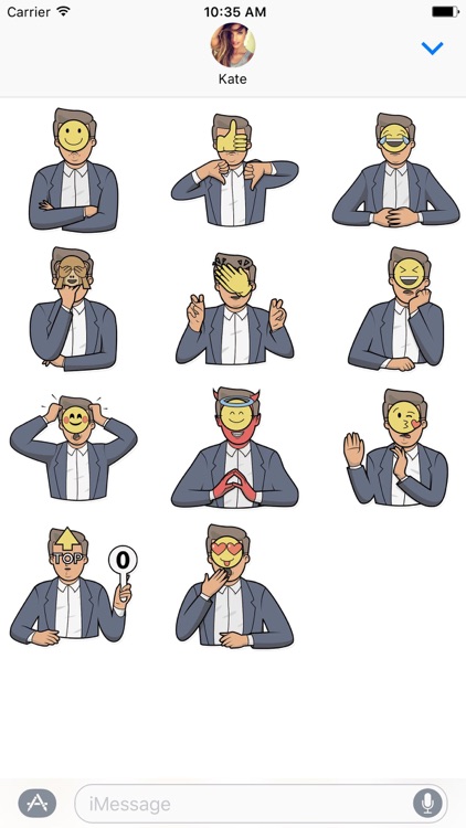 Emoji Man Stickers