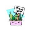 jansによるCactus Loveステッカー