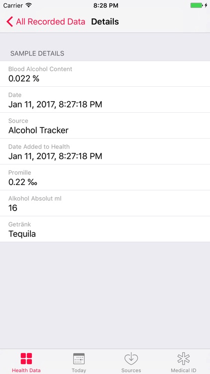 Blood Alcohol Tracker Calculator screenshot-3