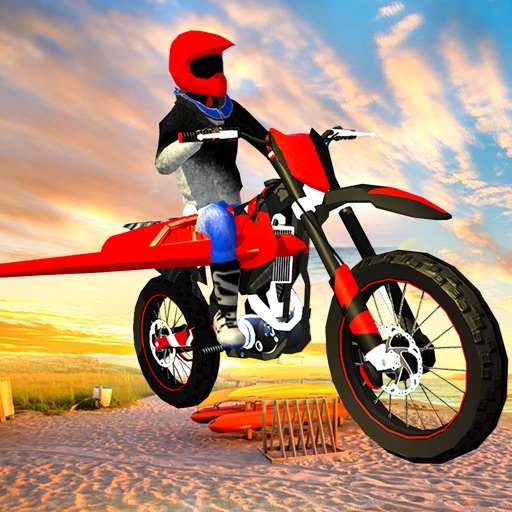 Flying Bike Beach Sim icon