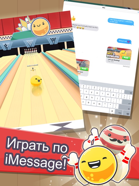 Moji Bowling на iPad