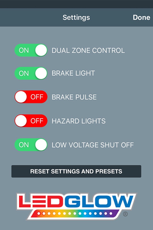 LEDGlow Motorcycle Control screenshot 4