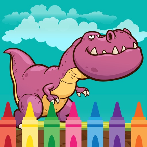 Coloring Book Dinosaur : color pages for adults Icon