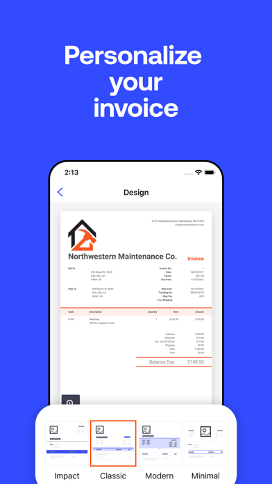 Invoice2go: Easy Invoice Maker Screenshot