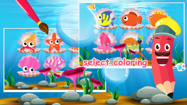 Underwater Paint Game - Fun sea world artstudio